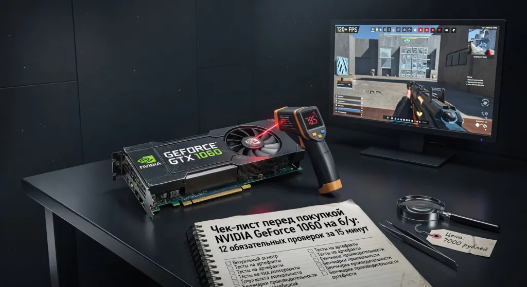 Чек-лист перед покупкой NVIDIA GeForce 1060 на б/у: 12 обязательных проверок за 15 минут