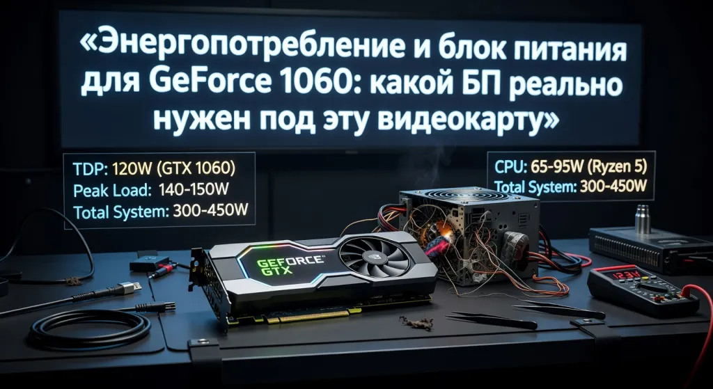Энергопотребление и блок питания для GeForce 1060: какой БП реально нужен под эту видеокарту