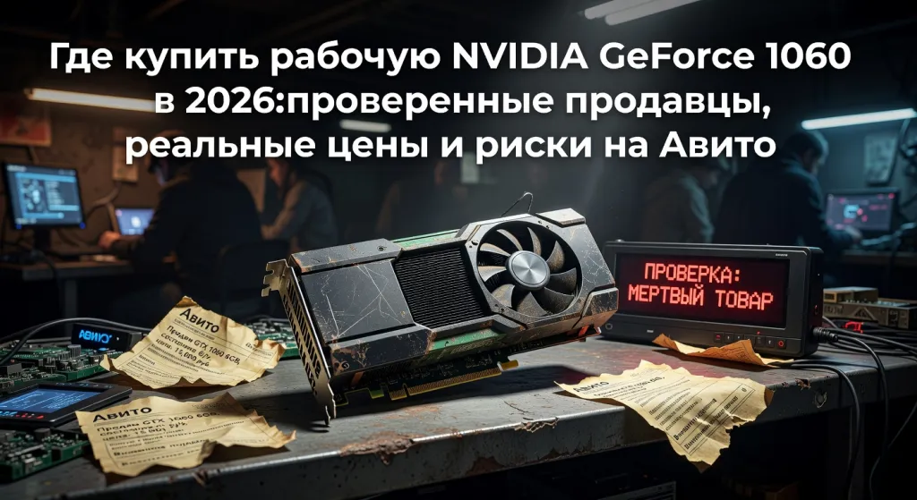 Где купить рабочую NVIDIA GeForce 1060 в 2026: проверенные продавцы, реальные цены и риски на Авито